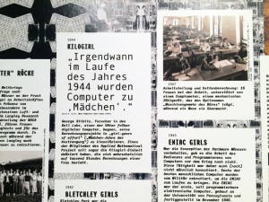 Timeline in der Ausstellung "Computer Grrrls", HMKV, 2019